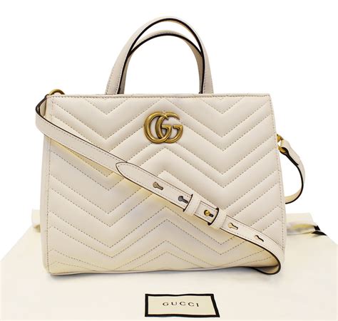 white gucci marmont bag review|gg marmont small tote bag.